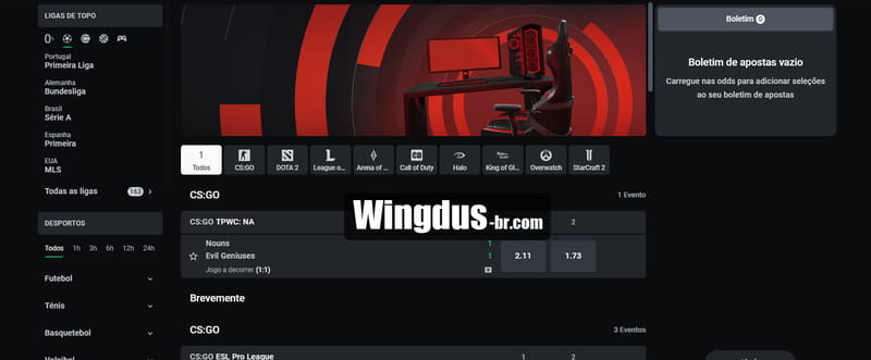 Métodos de Depósito e Saque no Wingdus